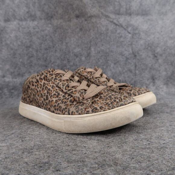 Gap Shoes Kids 1 Sneaker Casual Active Trainer Fashion Leopard Print Girls Brown - Picture 1 of 13